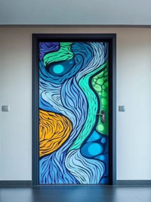 Colourful Painted Panel Door Designs